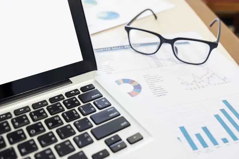 financial documents by a computer