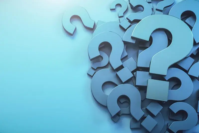 pile of question marks