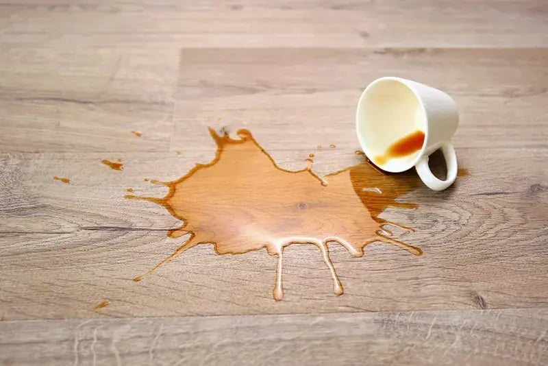 spill coffee