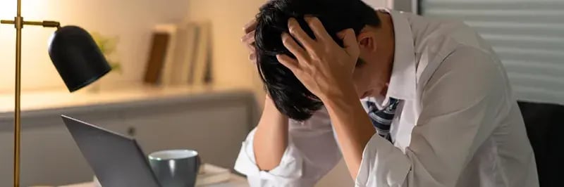 unhappy worker