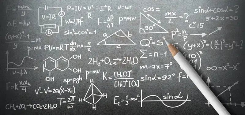various math symbols and equations